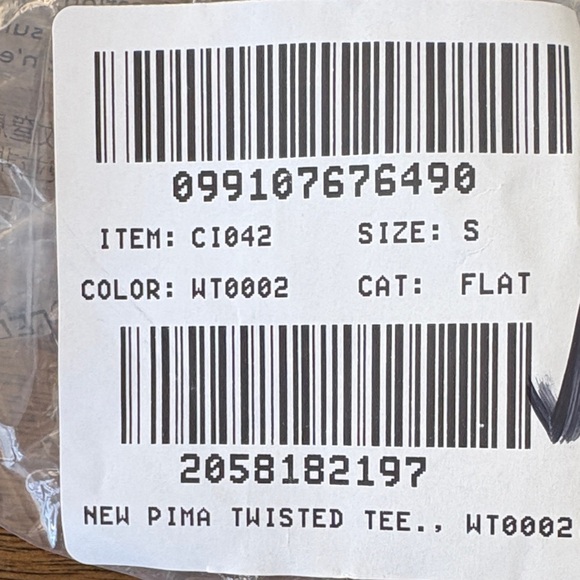 J. Crew Pima cotton asymmetrical ruched T-shirt Small White Pima Cotton Tee - Picture 2 of 6